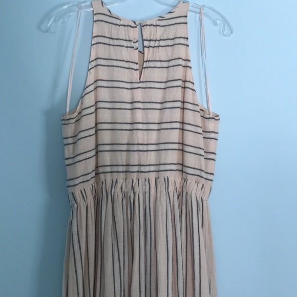 LC Lauren Conrad linen blend peach maxi dress size medium - Picture 5 of 9